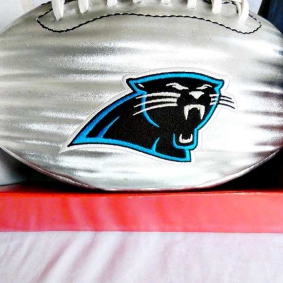Carolina Panthers Limited Edition NFL Football Take The Game Home NEW Silver - Picture 2 of 6